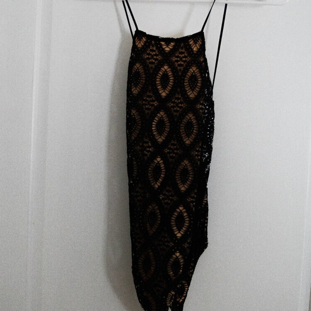 Nightcap Clothing Black Lace Bodysuit